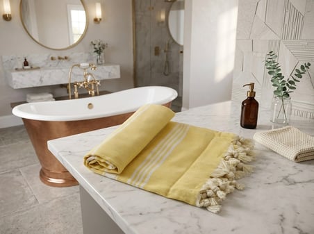 Ludia %100 Pamuklu Peştamal Havlu - Çok Amaçlı Plaj, Banyo Ve Spa Havlusu 93X190 Cm
