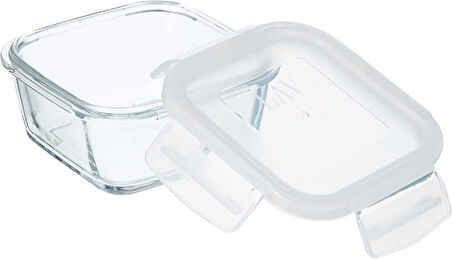 L AV Fresco Kare Kilitli Cam Saklama Kabı 2'li Set 720 Cc