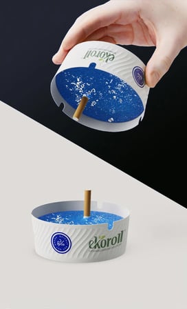 EKOROLL Tek Kullanımlık Kağıt Küllük - Kokusuz Jeli Su ile Aktifleşen Koku Hapseden Pratik Hijyenik Taşınabilir Sihirli Küllük - 10 Adetli Paket