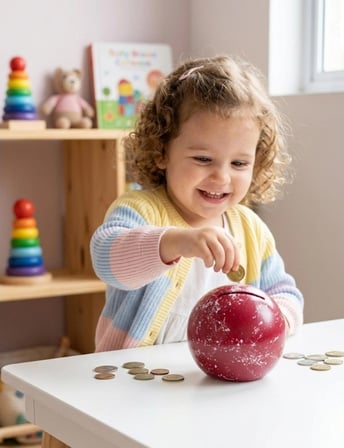 El Yapımı Seramik Küre Kırılabilir ve Alt Kapaklı Tekrar Kullanılabilir Kumbara Pembe-Beyaz
