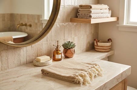 Ludia %100 Pamuklu Çizgili Peştemal Havlu Banyo Ve Plaj Havlusu 90X185 Cm
