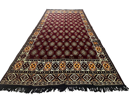 Etnik Motifli Otantik Dekoratif Kilim Desenli Halı (200cmx300cm) M3
