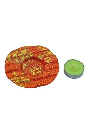 Suda Yüzebilen Standlı Farklı Renkte 5 Adet Tealight Mum (9.5cmx9.5cm)