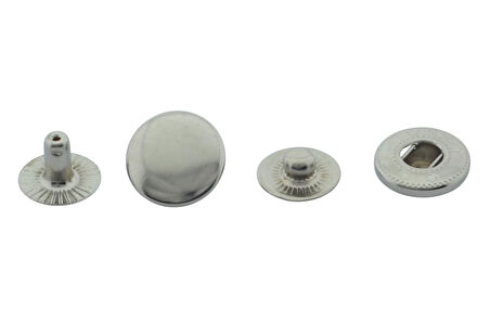 13mm 10 Adet Nikel Gümüş Renk Çıt Çıt Set