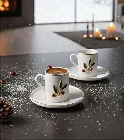 REGNA HOME Fine Living KOKİNA 4 PARÇA 2 KİŞİLİK KAHVE FİNCAN SETİ 93 ML