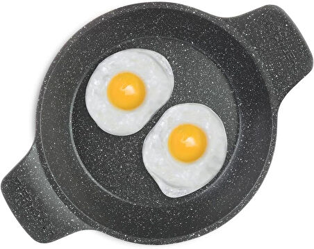 Thermo ad 2'li Güveç Sahan Seti Granit Döküm Tava Seti 20cm 22cm