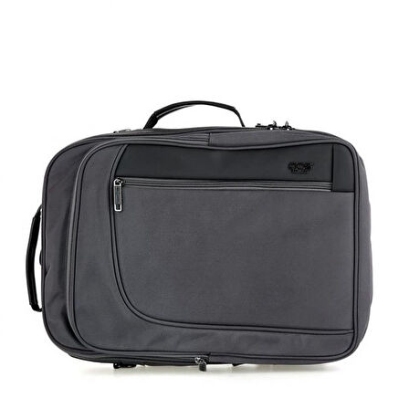 Ççs 51268 Şifreli Usb Laptop ve Evrak Sırt ve Omuz Çantası Gri