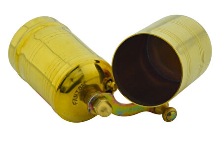 Pirinç El Yapımı Karabiber Değirmeni Öğütücü (4cmx13cm)