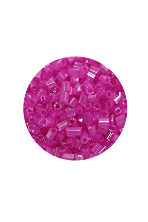 Kesme Cam Boncuk 2mm - 20 Gram - Şeffaf Fuşya -BNC315