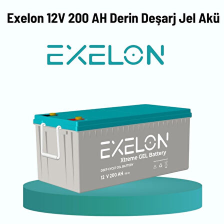 Teknovasyon Arge - Exelon 12 Volt 200 Amper Jel Akü Derin Döngü Deep Cycle