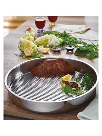 Çiğ Köfte Leğeni Çiğ Köfte Yoğurma Leğeni Paslanmaz Çelik 38 Cm