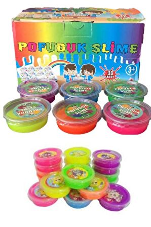 Pofuduk Slime MİNİ Oyun Hamuru Slaym 5 Adet Oyun Hamuru