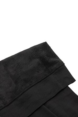 Termal Içi Peluş Kışlık Tayt Siyah