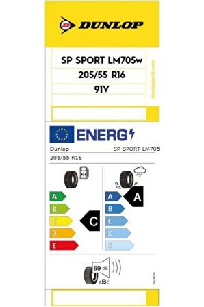 Dunlop 205/55R16 91V SP Sport LM705 (Yaz) (2024)