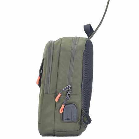 Ççs 71296 Usb Çapraz Omuz Çantası Yeşil