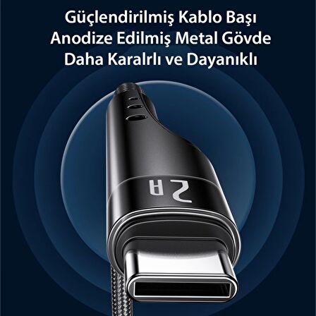 Yesido CA109 3M 2A Usb to Lightning Hızlı Şarj Kablosu