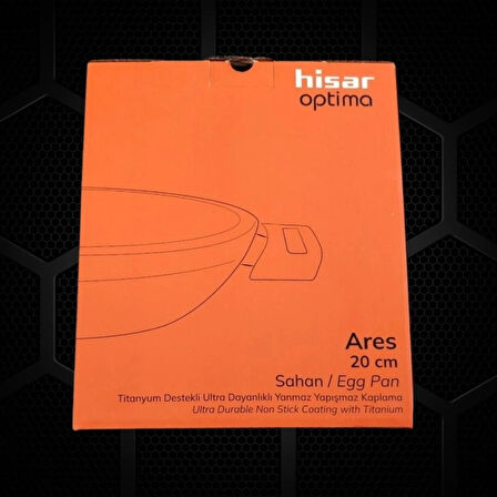 Hi sar Optima Ares Titanyum Destekli Ultra Dayanıklı Yapışmaz Yüzey Sahan 20 cm