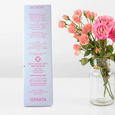 ROSEAY Isparta'dan %100 Doğal Gülsuyu 250 ml