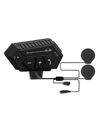 Airstorr BT-12B Motosiklet Bluetooth Intercom Dinleme ve Konuşma Özellikli Su Geçirmez