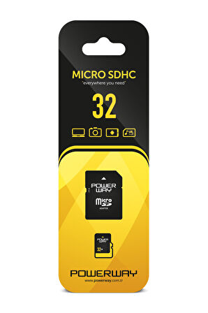 Powerway 32 Gb MicroSd Hafıza Kartı ve Adaptör