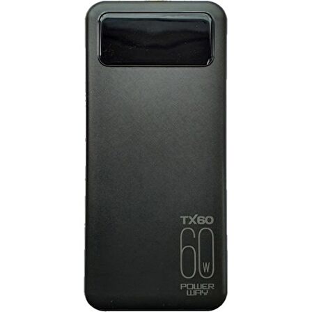 Powerway TX60 60000 Mah Powerbank Dijital Göstergeli