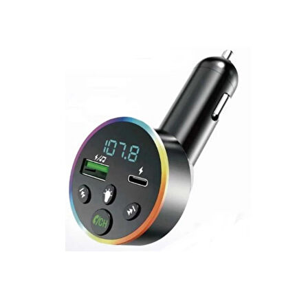 Torima G13 Bluetoot Fm Transmitter Fm Verici 38W Pd Giriş