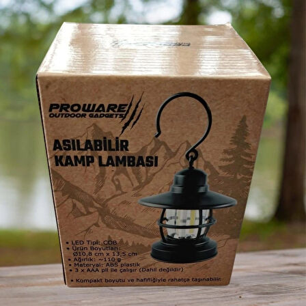 Pro ware Asma Kancalı Kamp Lambası