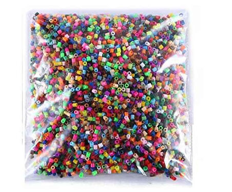 Eğitici Hama Boncuk 15cm Kare Şekilli 55gr Renkli Hama Boncuk Seti