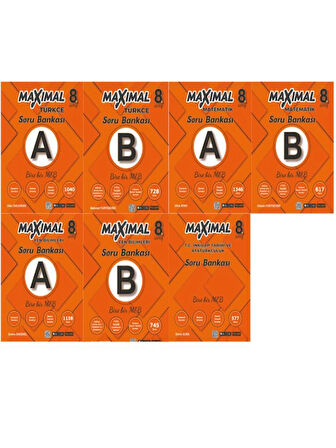 8 Sınıf Maximal Soru Bankası TAM SET
