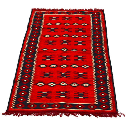 Etnik Motifli Otantik Dekoratif Kilim Desenli Halı (80cmx200cm) M1