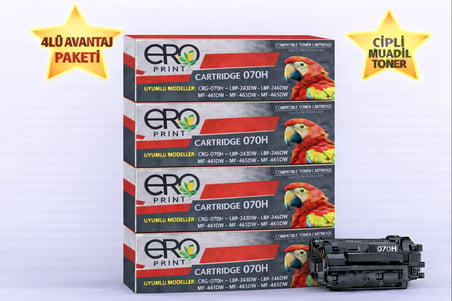 Canon i-SENSYS MF465dw Çipli Muadil Toner - 10.200 Sayfalık - 4'lü Avantaj Paket