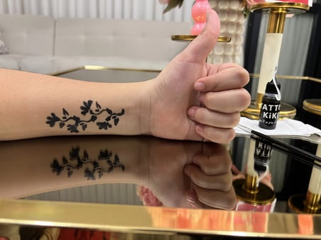Tribal Kol Likit Kalem Uçlu Geçici Dövme Seti Fırça Hediyeli