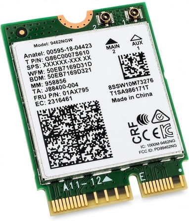 Lenovo Legion Y540-17IRH-PG0 81T3 uyumlu Wireless Wifi kart