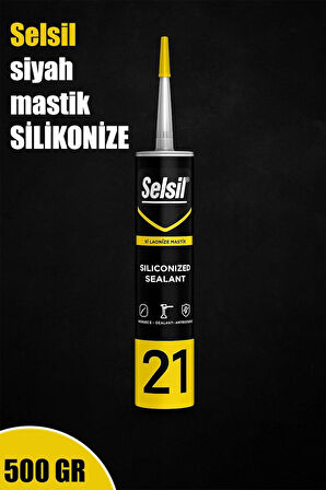 🖤SELSİL SİYAH MASTİK SİLİKONİZE