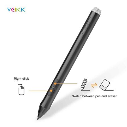 Veikk A50, Veikk A15 ve Veikk A15 Pro Grafik Tabletler İçin Pilsiz Pasif Kalem (Veikk P02)