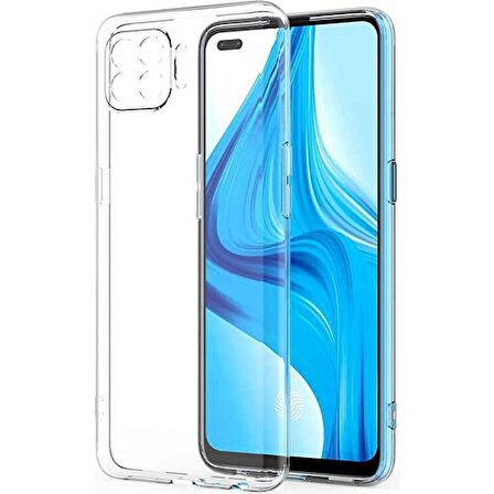 Oppo Reno 4 Lite Kamera Korumalı Şeffaf Yumuşak Silikon