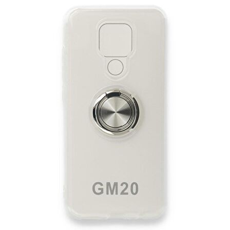 General Mobile Gm 20 Kılıf Gros Yüzüklü Şeffaf Silikon Kılıf