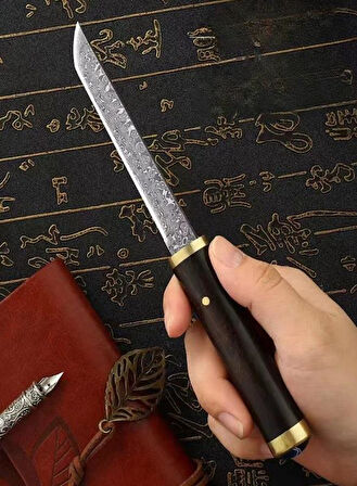 Japon Damascus Tanto Ruyi Jingu Bang 