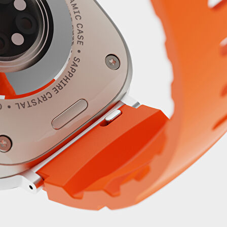 Apple Uyumlu Watch Seri 10-11 (42mm) Kordon 1/2/3/4/5/6/se/7/8/9 (38-40-41mm) KD-143 Silikon Kordon