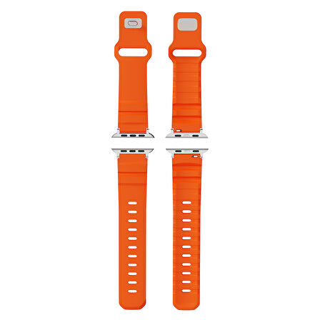 Apple Uyumlu Watch Seri 10-11 (42mm) Kordon 1/2/3/4/5/6/se/7/8/9 (38-40-41mm) KD-143 Silikon Kordon
