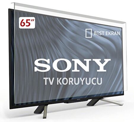 Sony XR-65X90K Tv Ekran Koruyucu - Sony 65" inç Tv Ekran Kırılmaz Koruyucu 