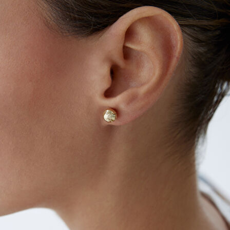 Xlarge Yan Çizgi Top Küpe