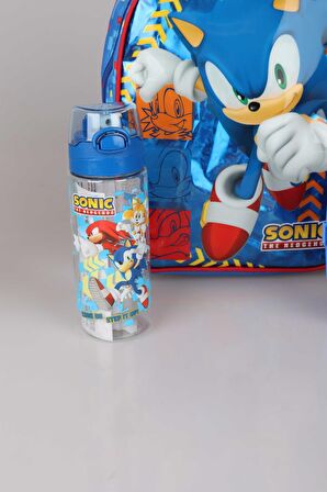 YENİ SEZON LİSANSLI SONIC ANAOKUL ÇANTASI, BESLENME KABI VE TRITAN MATARA OKUL SETİ