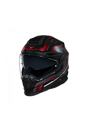 X.wst2 Supercell Black Red Motorcu Kaskı