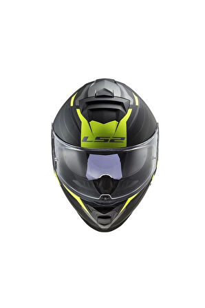 Ff800 Storm 2 Nerve Mat Black H-v Yellow Motorcu Kaskı