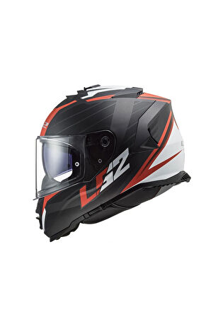Ff800 Storm 2 Nerve Mat Black Red Motorcu Kaskı