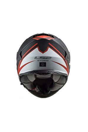 Ff800 Storm 2 Nerve Mat Black Red Motorcu Kaskı