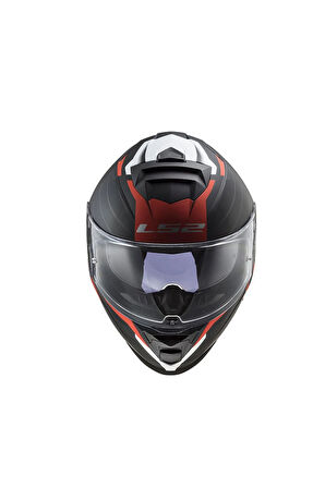 Ff800 Storm 2 Nerve Mat Black Red Motorcu Kaskı