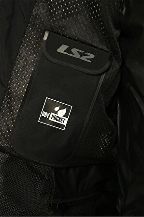 Riva Siyah Neon Sarı Fileli Motorcu Montu (Black Red)