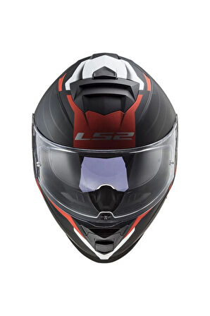 Motosiklet Kaskı Storm Nerve Mat Siyah Kırmızı Kask Kapalı Motosiklet Kask